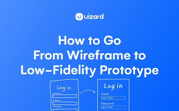 Thumbnail for blog titled How to go from Wireframe to Low-fidelity Prototype