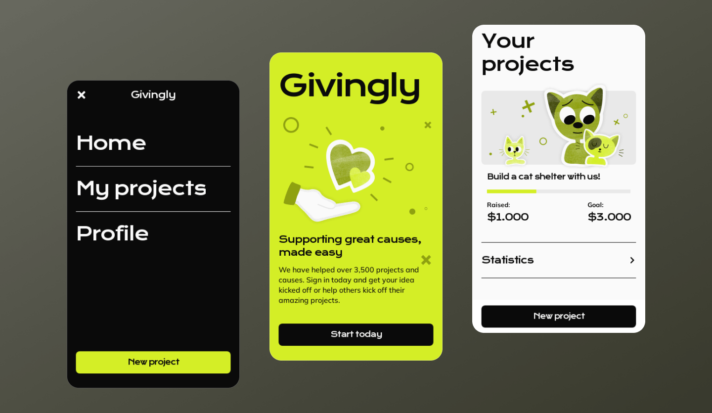 crowdfunding mobile app template
