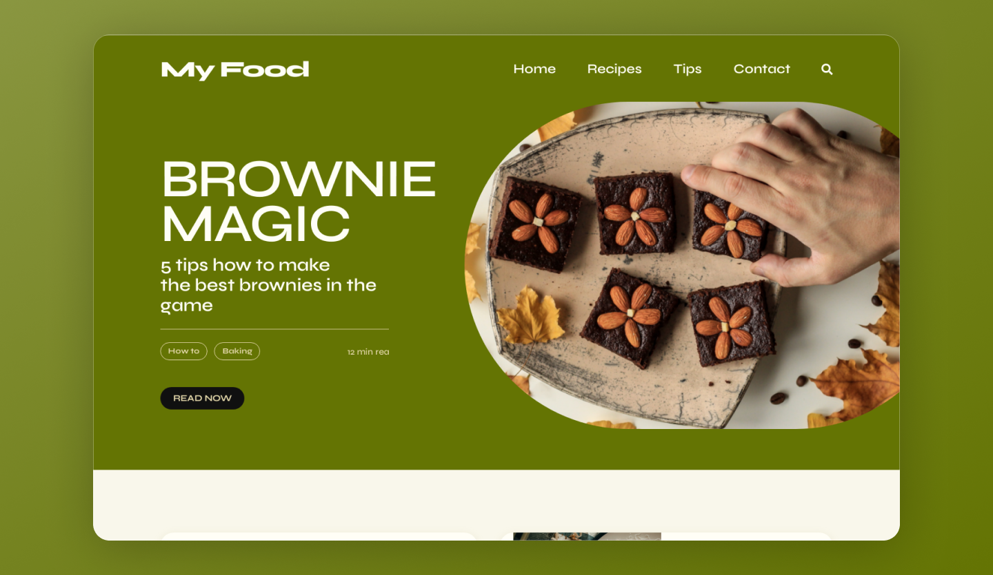 blog website design template