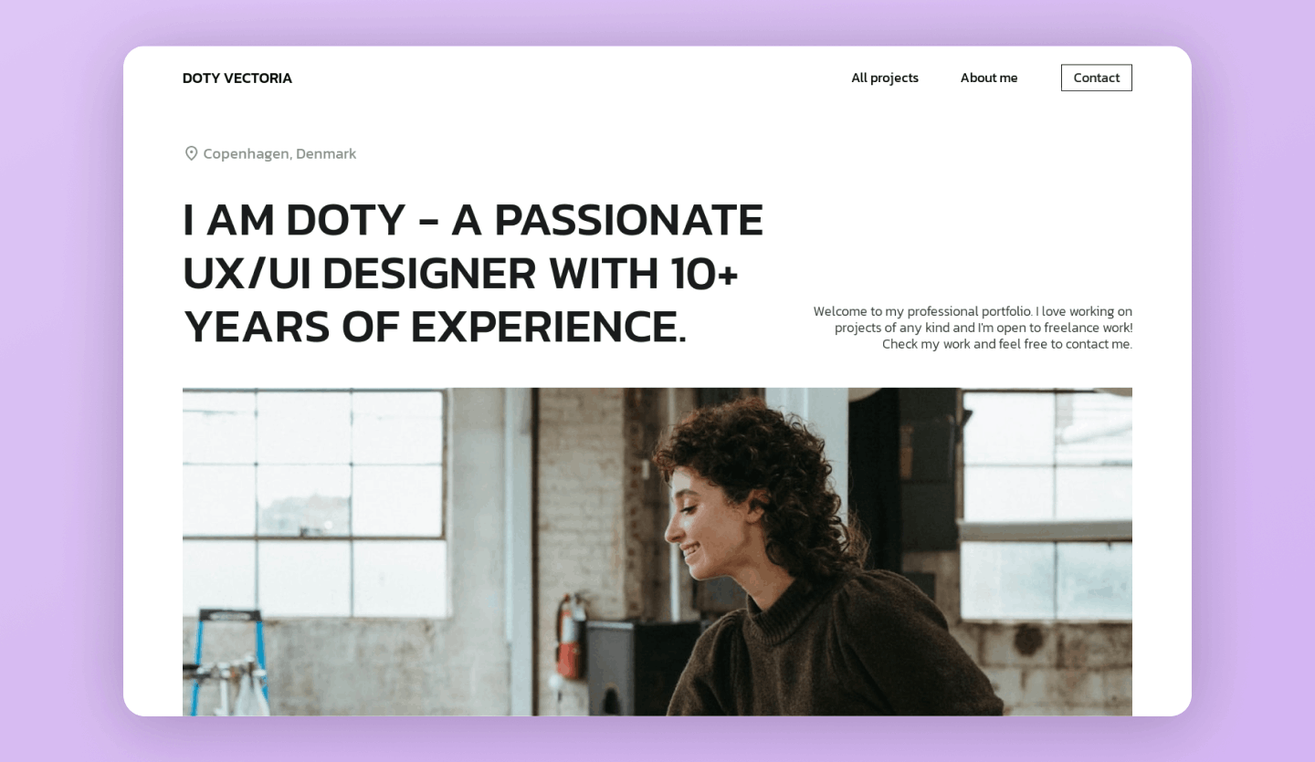 portfolio website design template