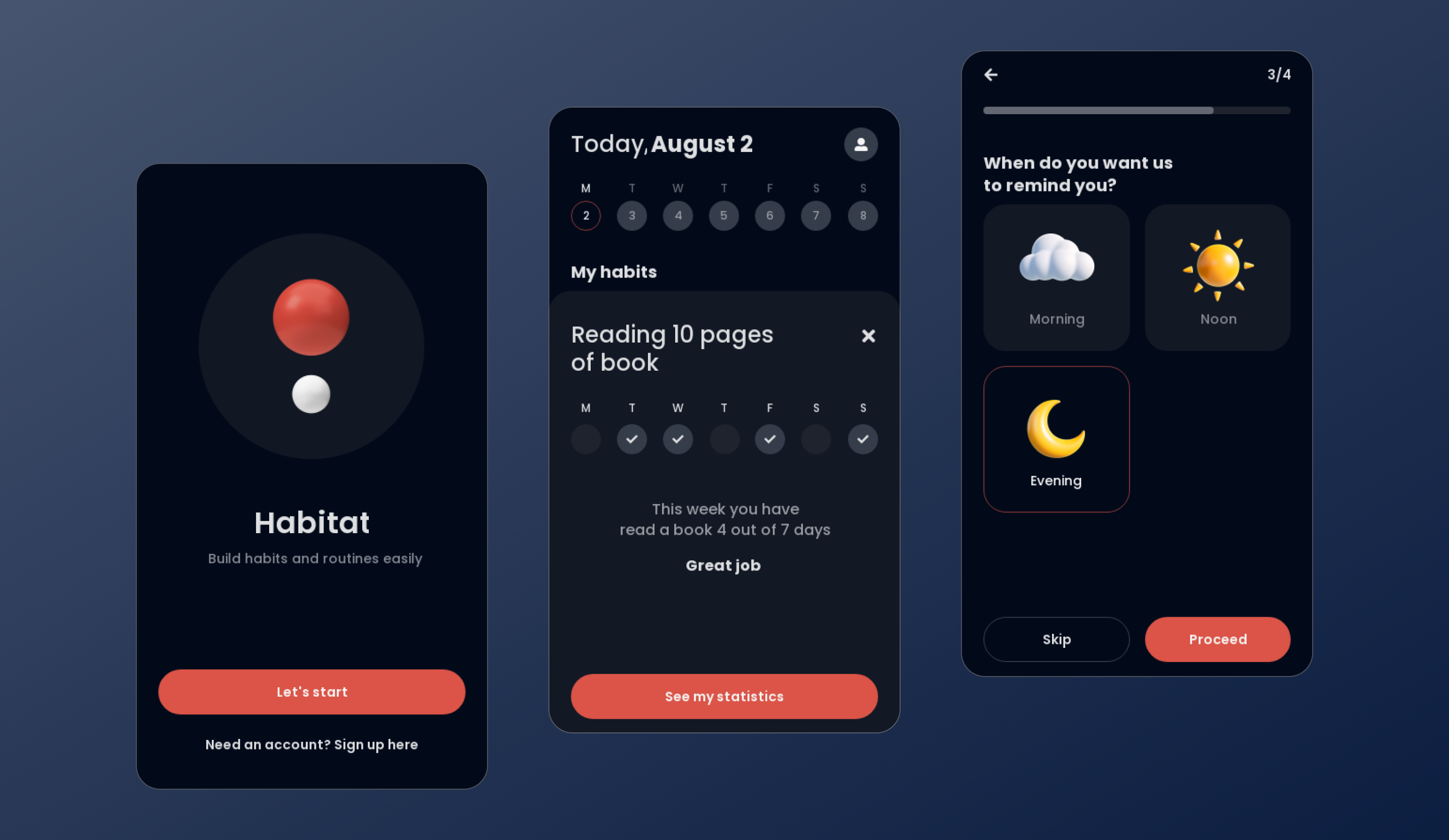 habit tracker app template