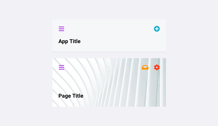 header ui components