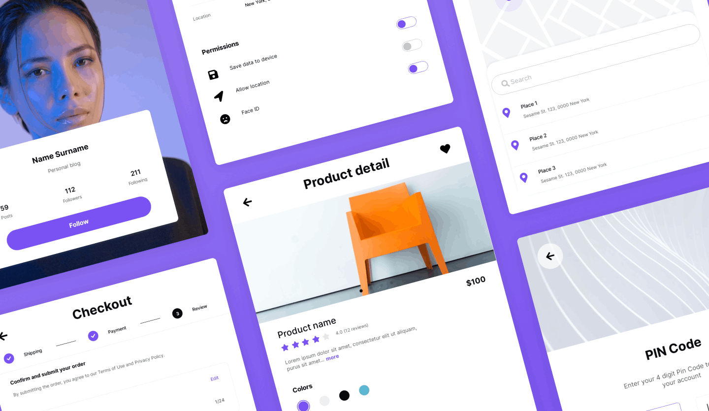 universal tablet ui kit