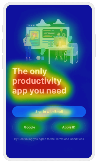 Video of uizard AI-generated heatmaps