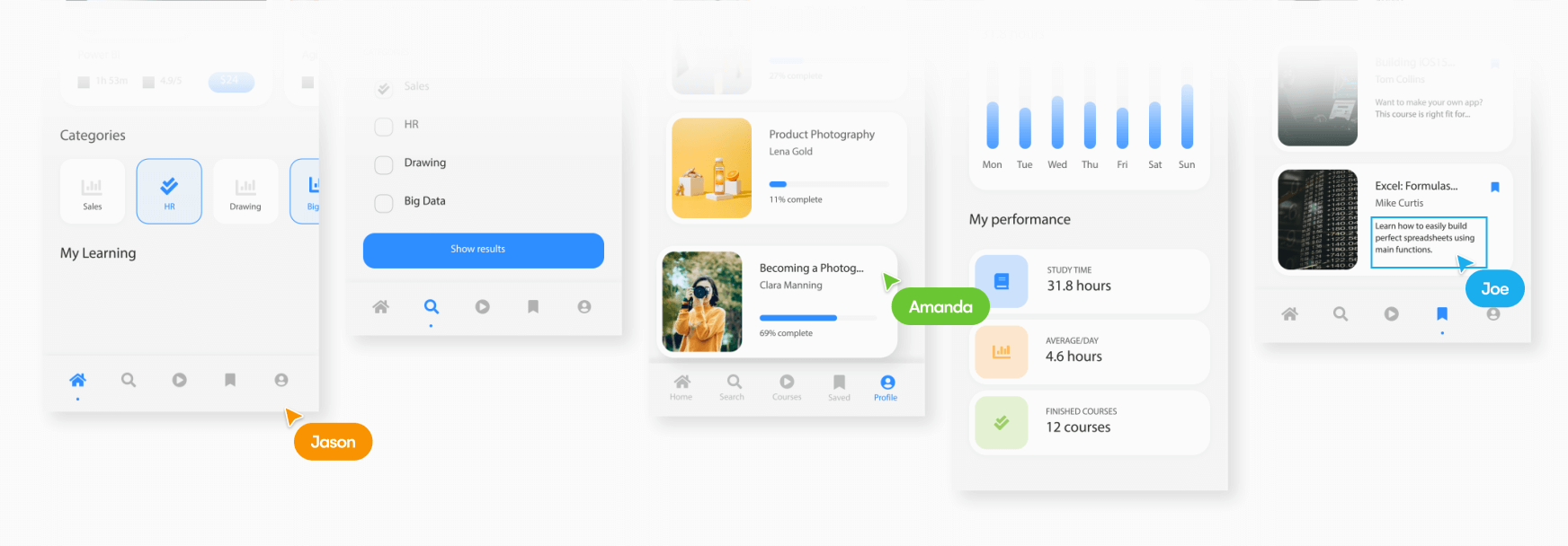 Video of multiple users using uizard for real-time collaboration